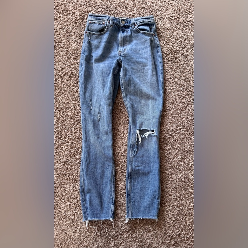 Abercrombie & Fitch Women’s The Skinny High-Rise Jeans Size 26/2L